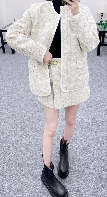 Tengge patterned jacquard jacket