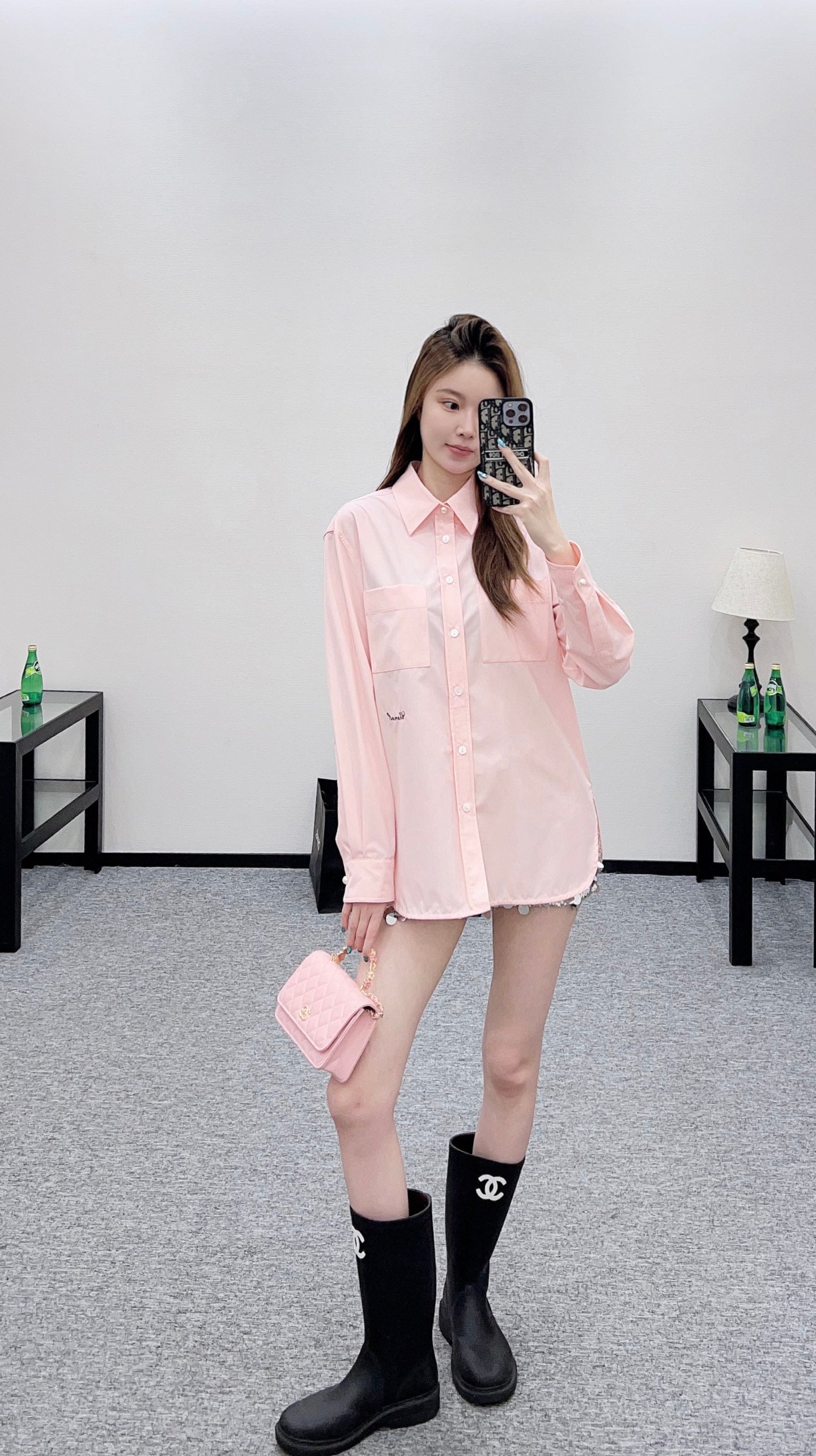 Embroidered logo shirt