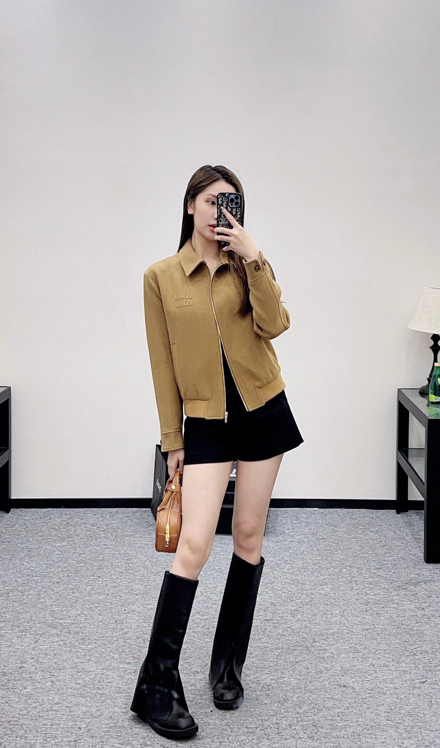 Collar zipper jacket jacket