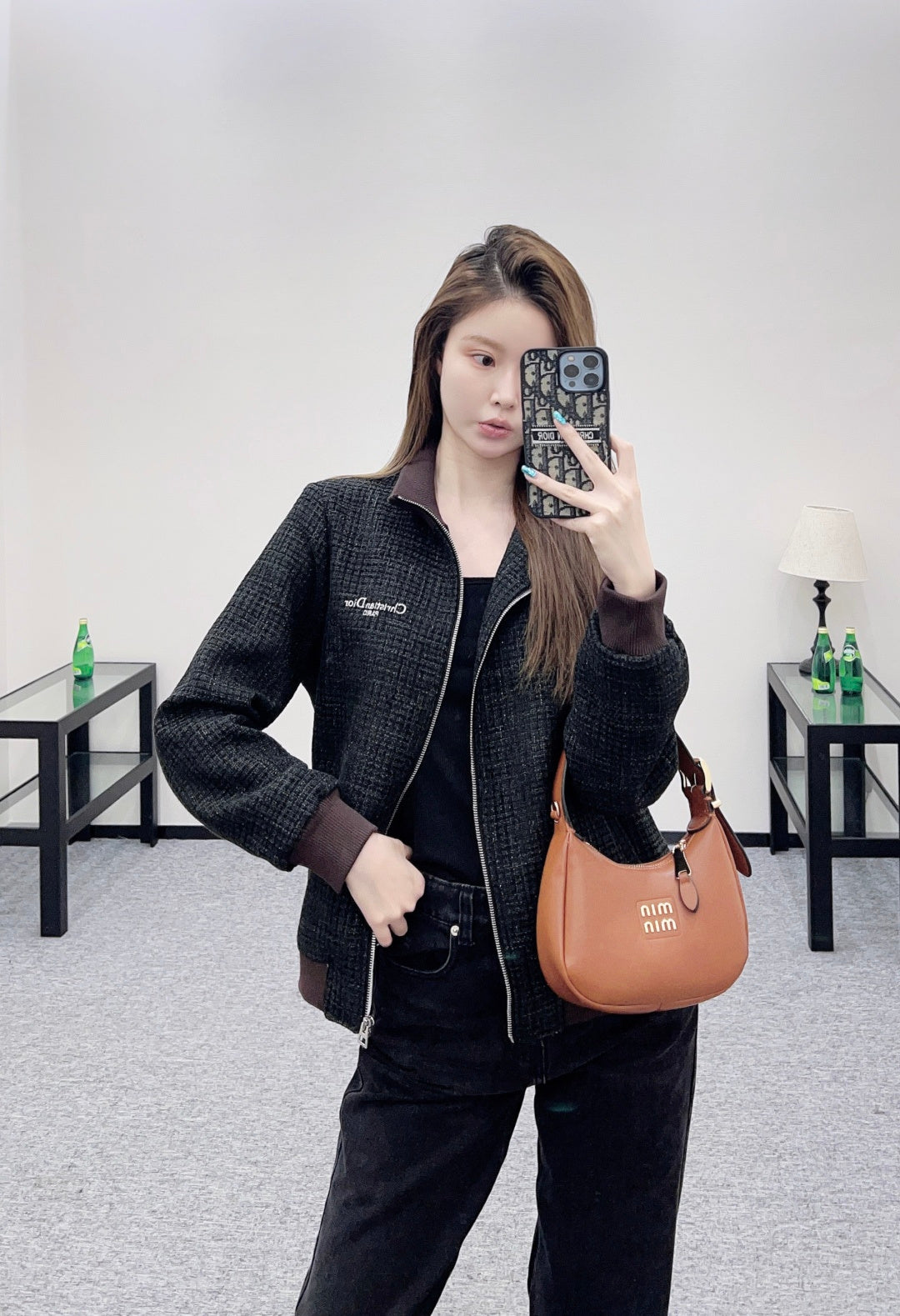 Knitted woolen jacket