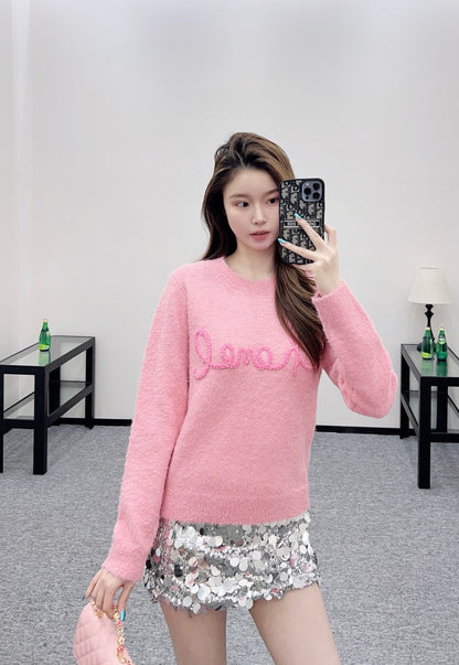 Order pearl crochet sweater