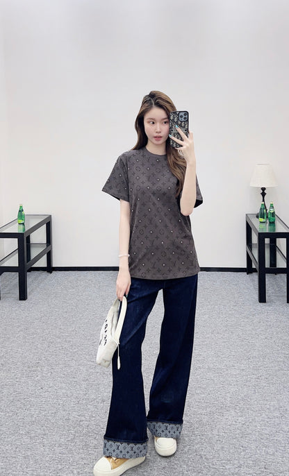 Round neck willow print 𝑇𝑒𝑒