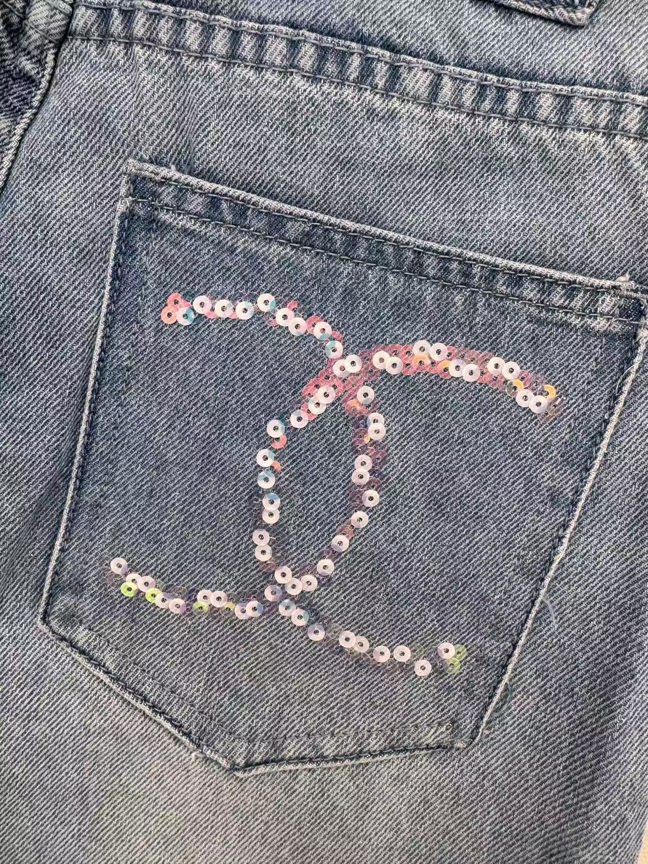 beaded jeans