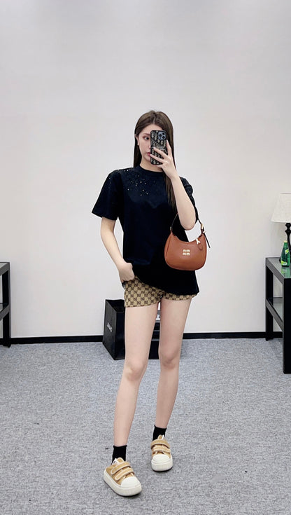 Rhinestone Logo T-Shirt