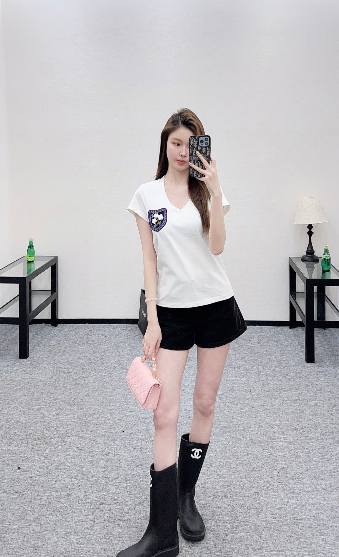 Heart Neck Logo T-Shirt