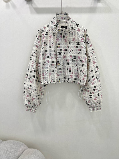 25ss Double letter printed hooded sleeveless jacket