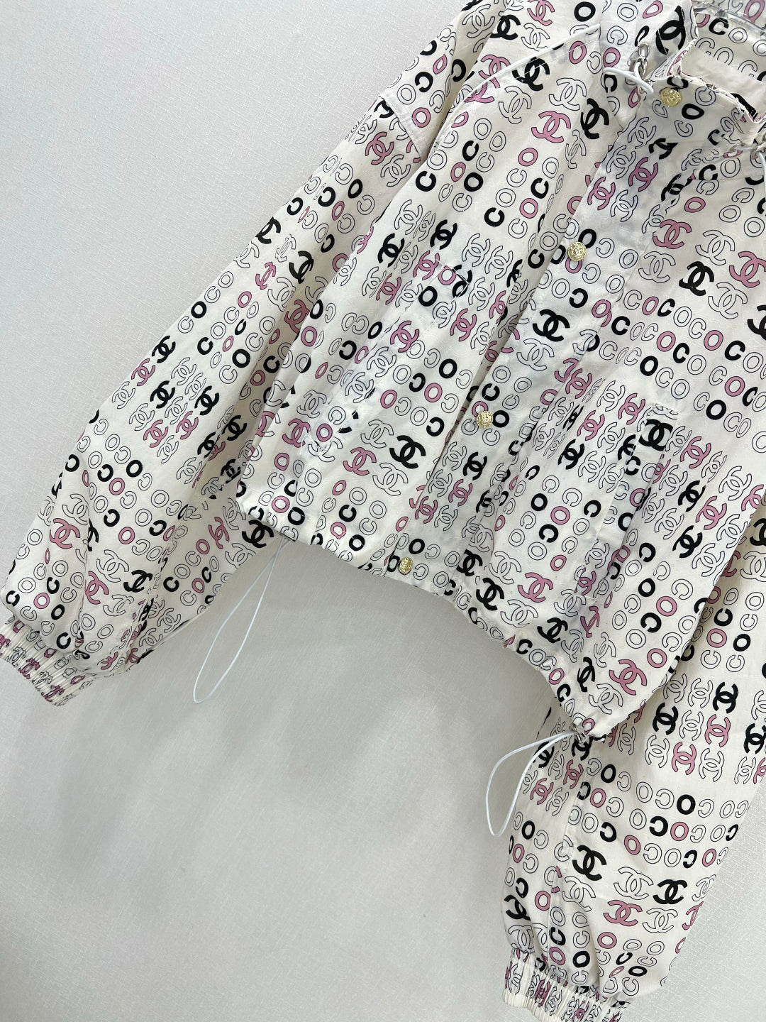 25ss Double letter printed hooded sleeveless jacket