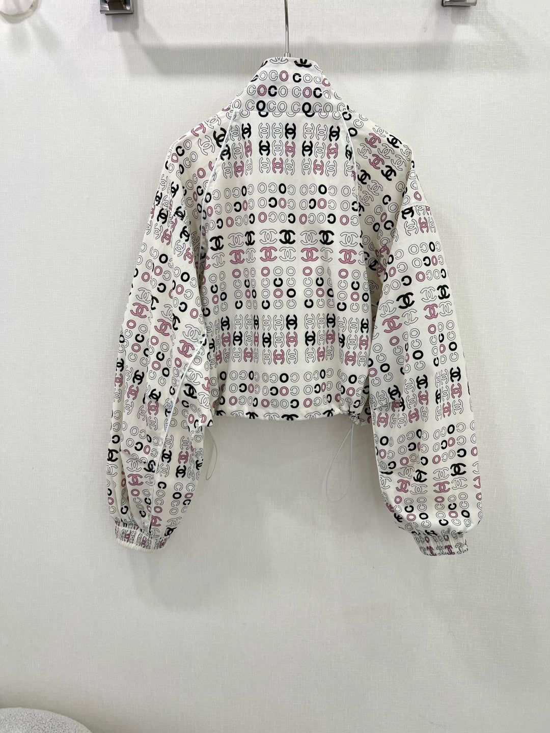 25ss Double letter printed hooded sleeveless jacket