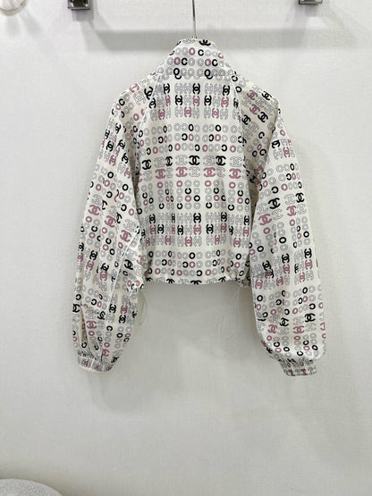 25ss Double letter printed hooded sleeveless jacket