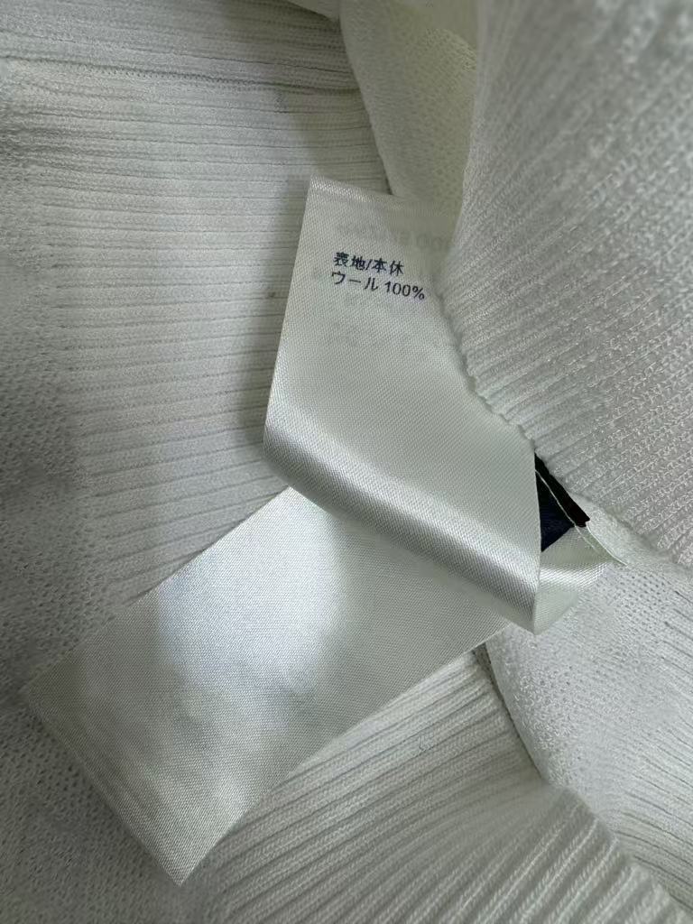 25SS Embroidered letter lapel knit vest