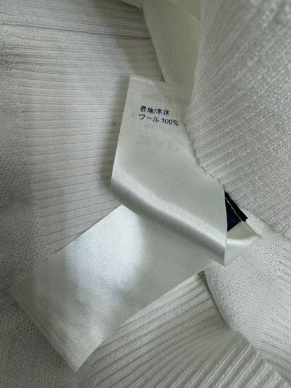 25SS Embroidered letter lapel knit vest