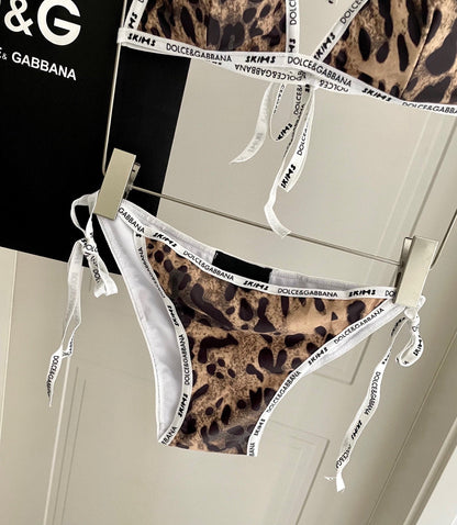 25 Leopard Print Separate Swimsuit