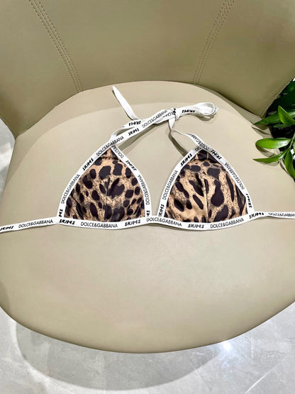 25 Leopard Print Separate Swimsuit