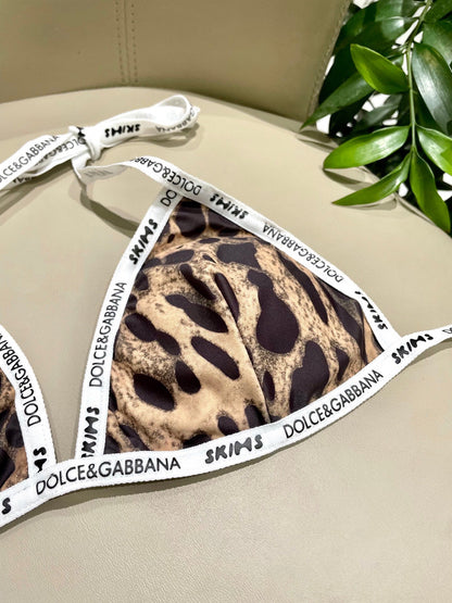 25 Leopard Print Separate Swimsuit