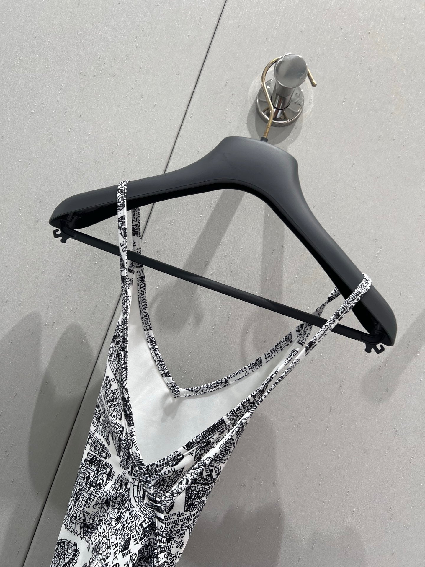 25ss Spring and Summer New Limited Edition Paris Map Printed Camisole One-Piece Swimsuit