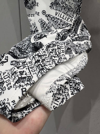 25ss Spring and Summer New Limited Edition Paris Map Printed Camisole One-Piece Swimsuit