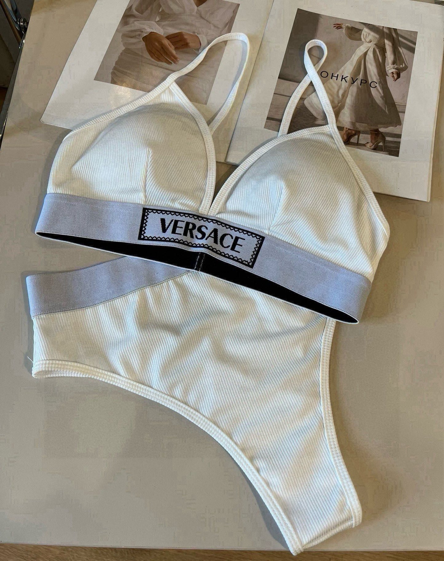 25 Summer New Ribbon Bikini Two-Piece Swimsuit Set