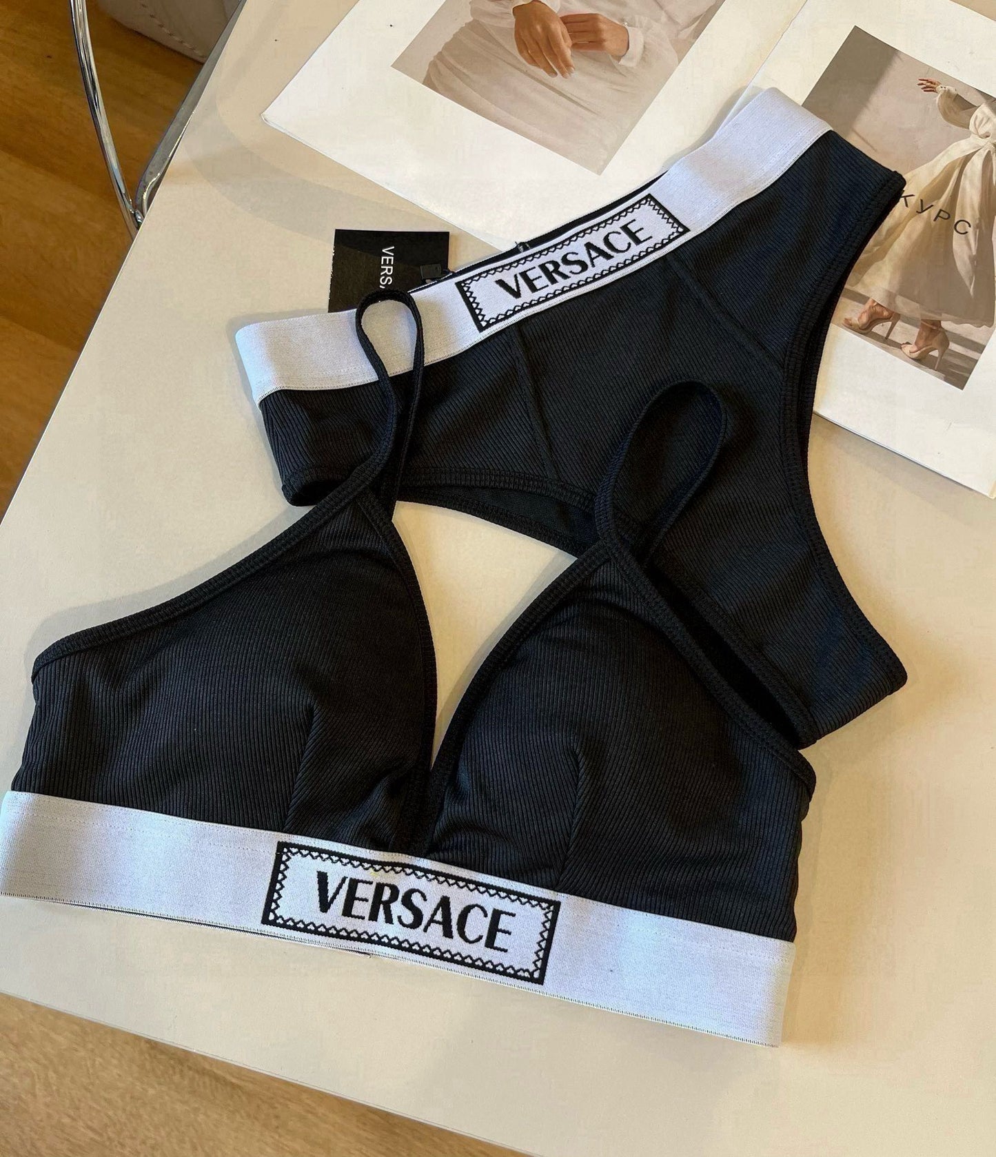 25 Summer New Ribbon Bikini Two-Piece Swimsuit Set