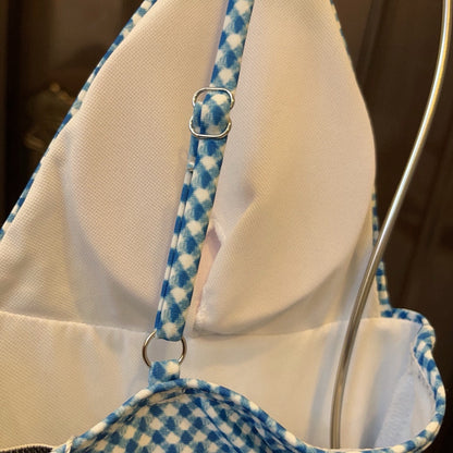 25 Summer New Sling V Neck One-Piece Swimsuit