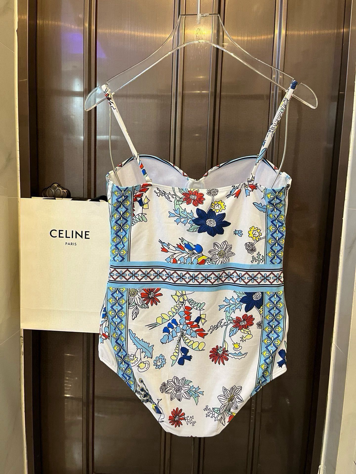 25 Summer new style one-piece swimsuit with steel ring