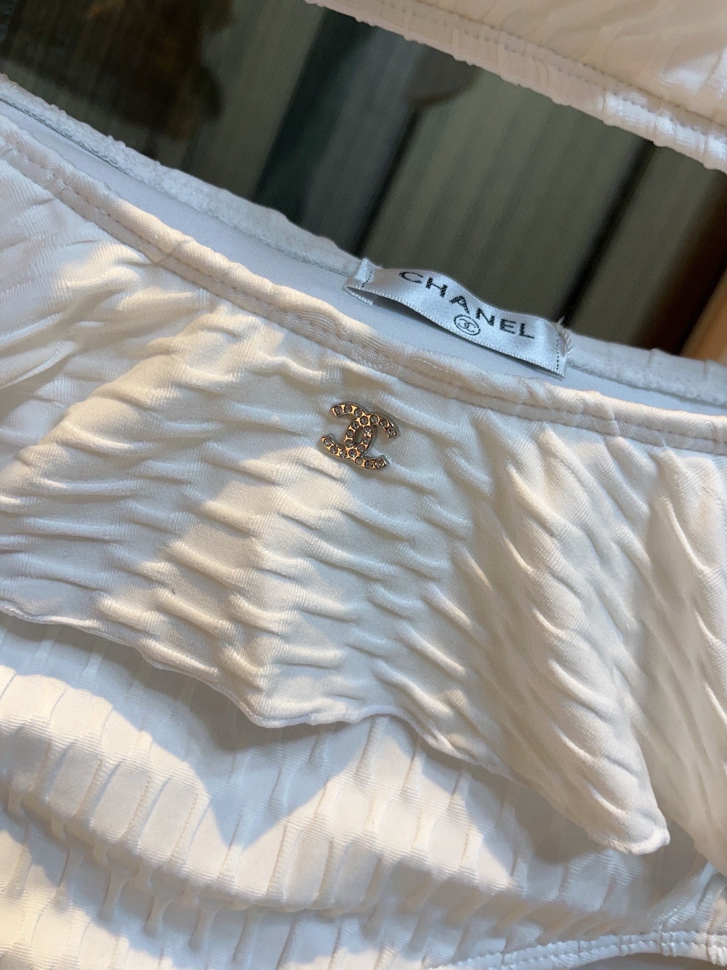 25 Summer new ruffle irregular one-piece swimsuit bikini