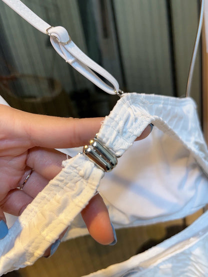 25 Summer new ruffle irregular one-piece swimsuit bikini