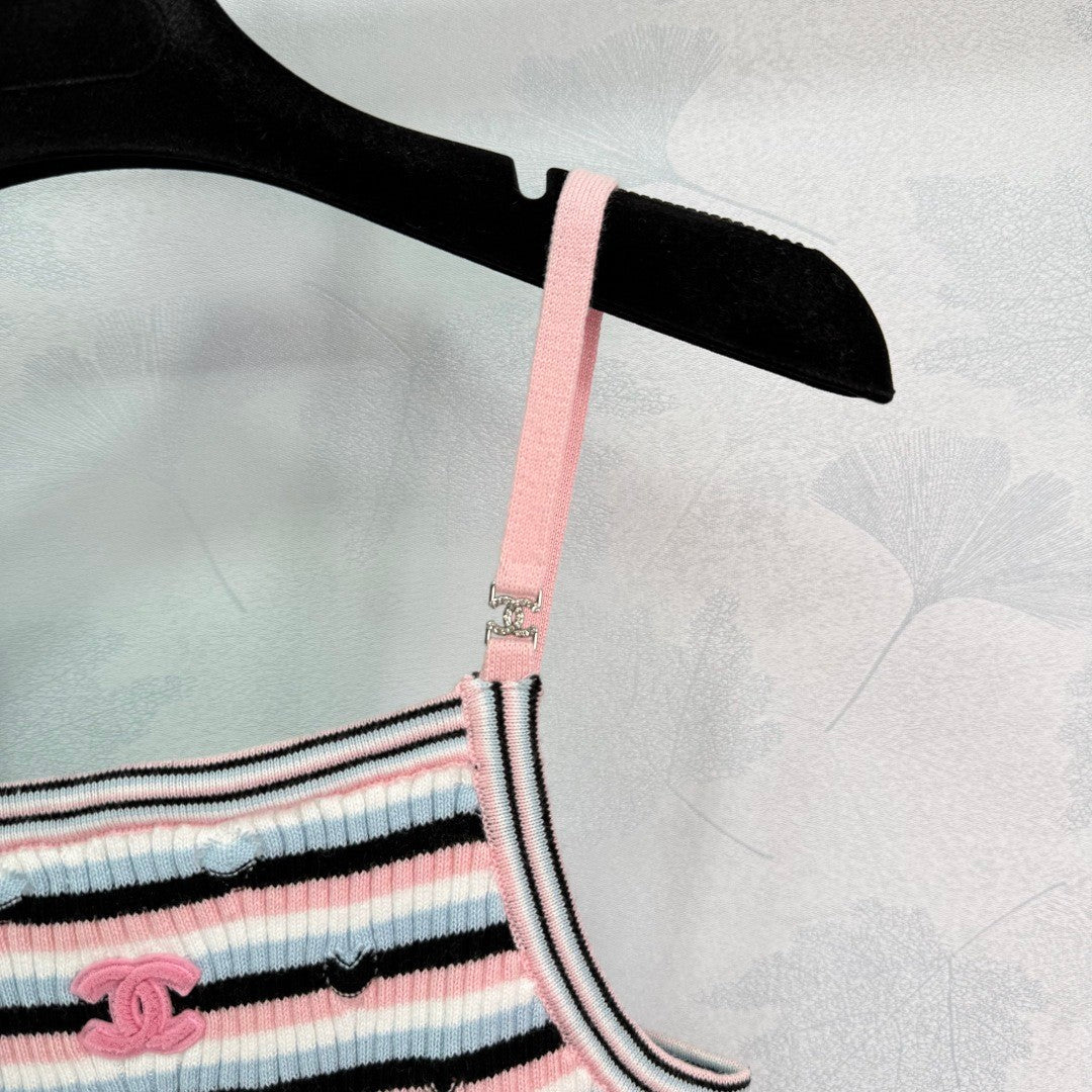 25 Knitted Striped Camisole