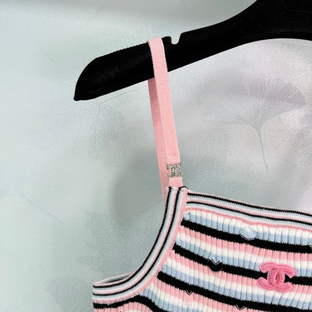 25 Knitted Striped Camisole