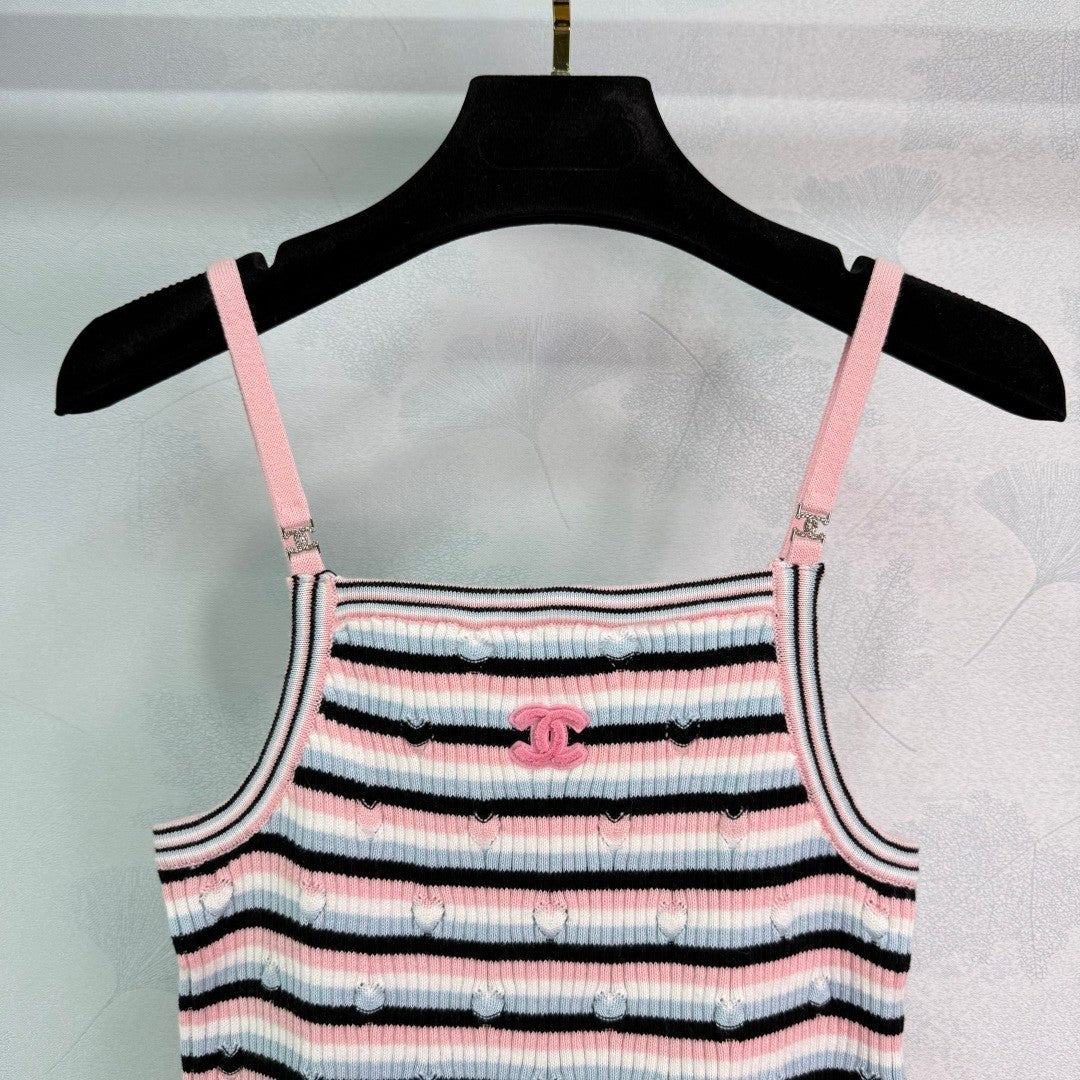 25 Knitted Striped Camisole