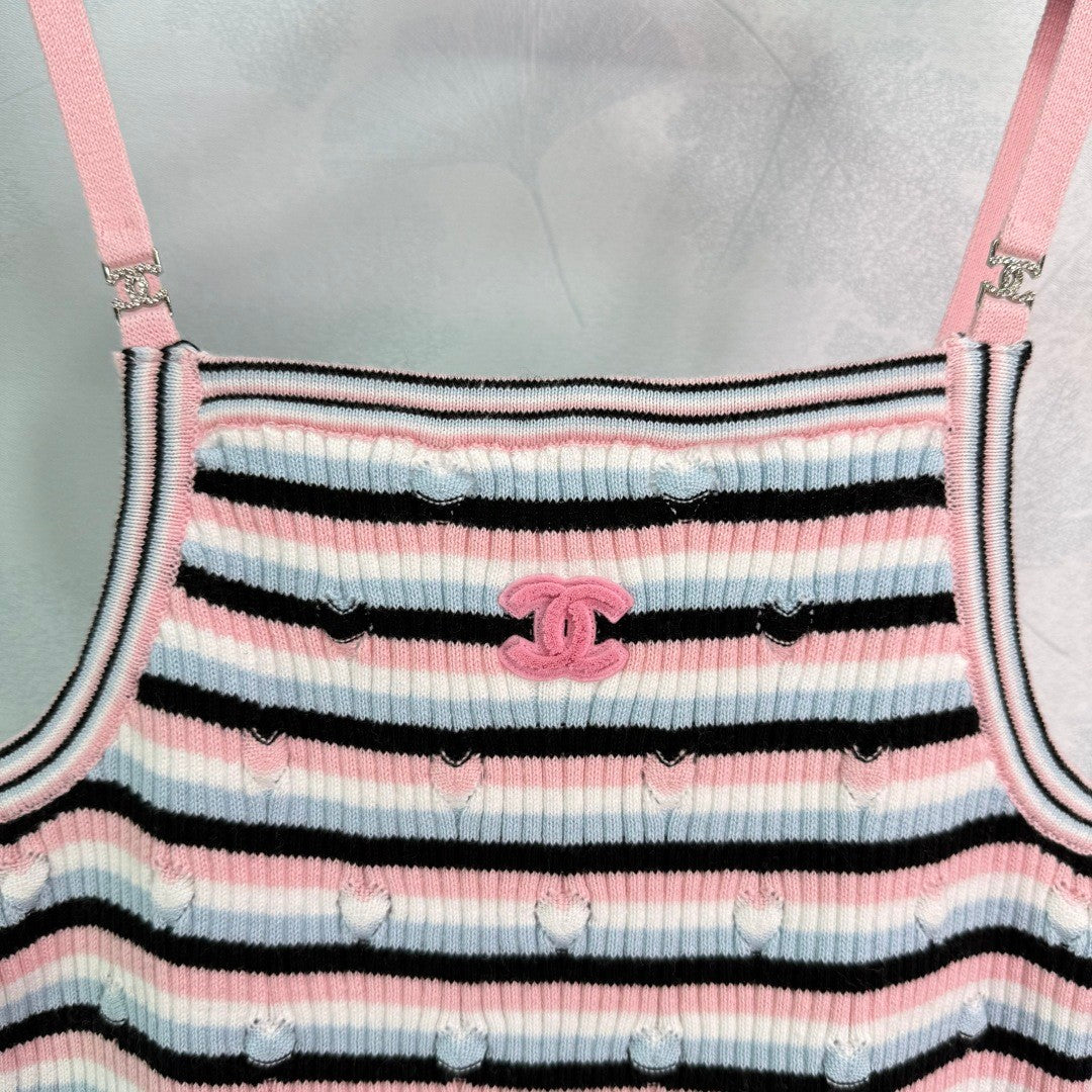 25 Knitted Striped Camisole