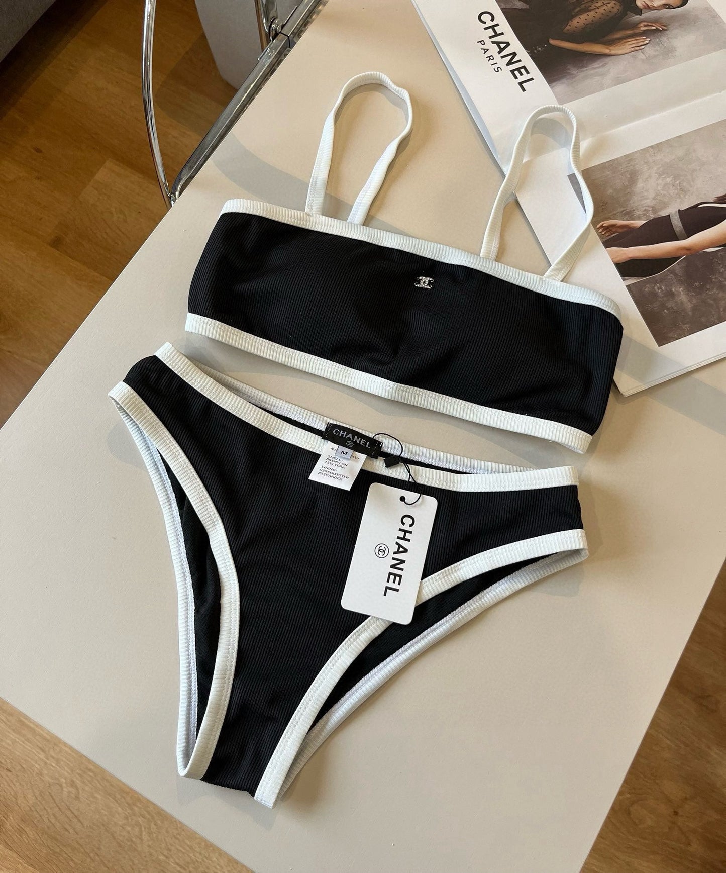 C 25 logo bikini swimsuit
