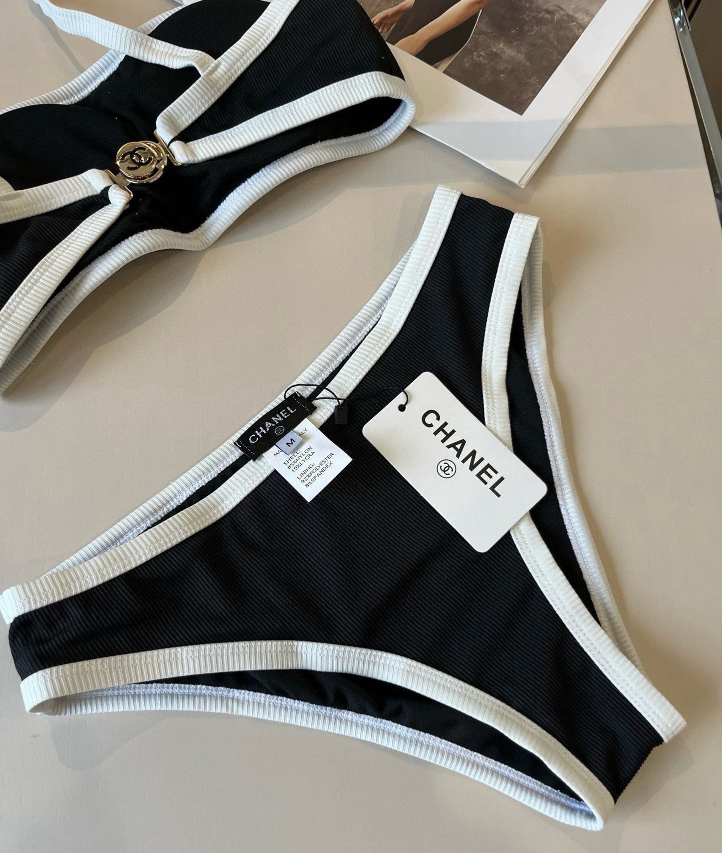 C 25 logo bikini swimsuit