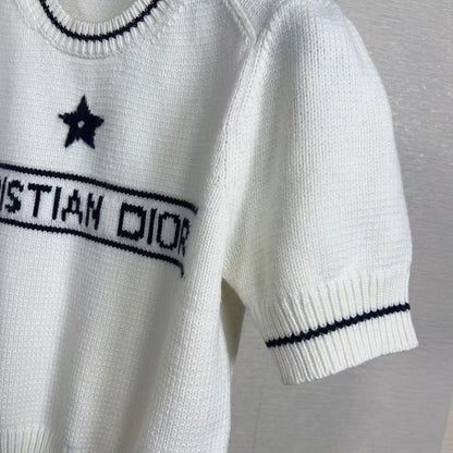 25 Star Letters Knitted Short Sleeves