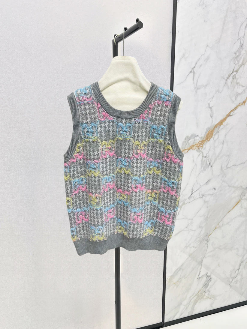 25fw Jacquard vest