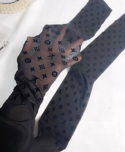 Logo jumpsuit stockings