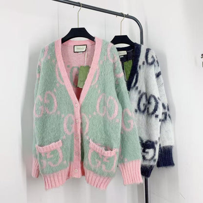 25 new classic mohair knitted cardigan