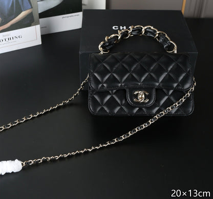 25 new mini woven hand chain bag