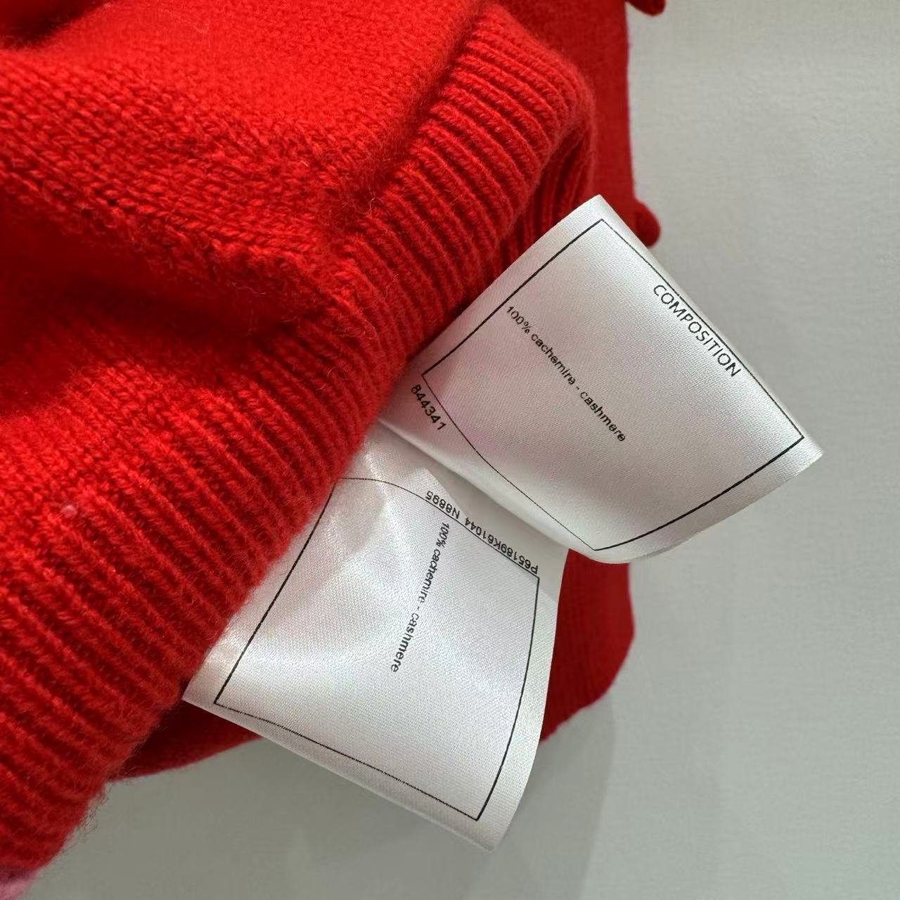 25 Bow decoration cashmere knitted cardigan