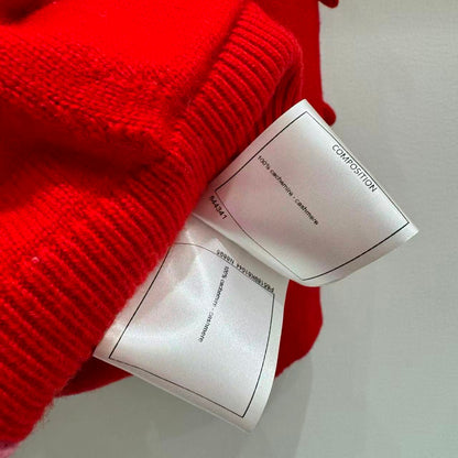 25 Bow decoration cashmere knitted cardigan