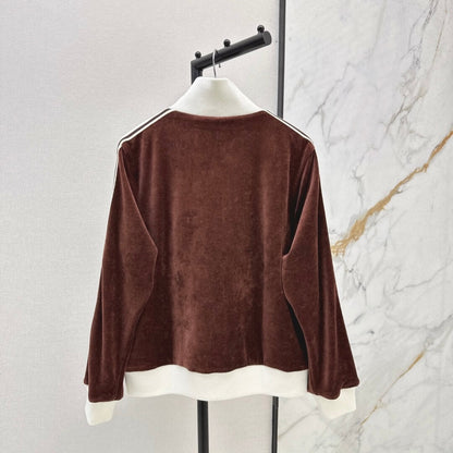 Classic Color-Block Velvet Blazer