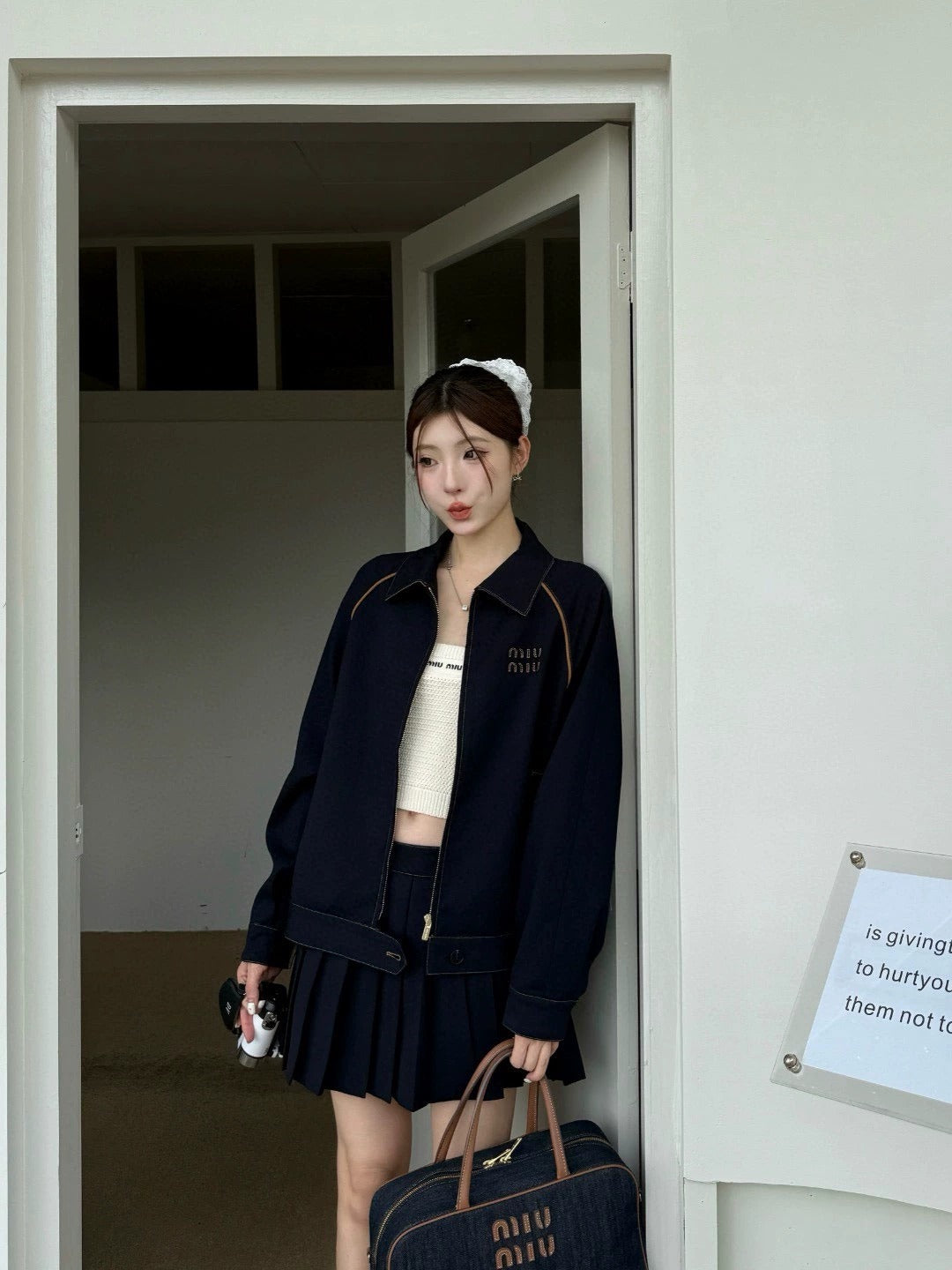 25SS contrast color silhouette jacket suit