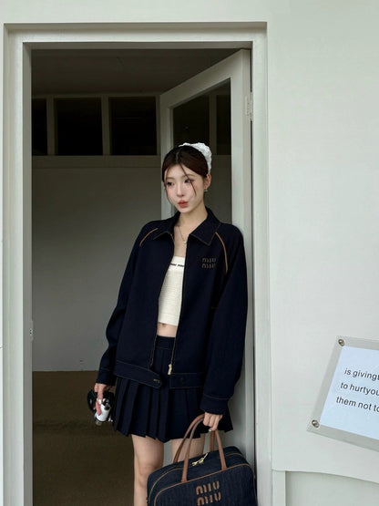 25SS contrast color silhouette jacket suit