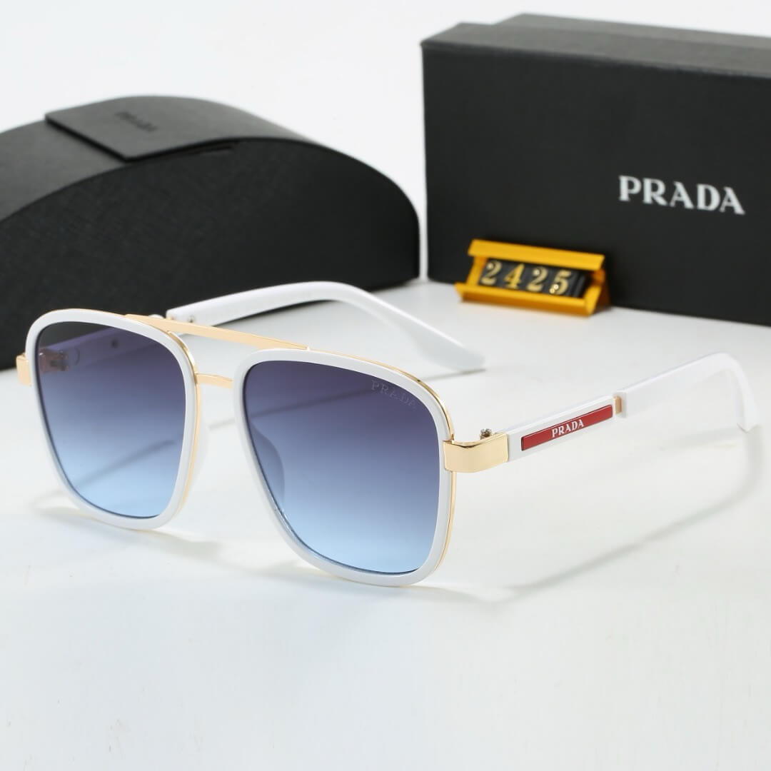 Red Stripe Letter Sunglasses