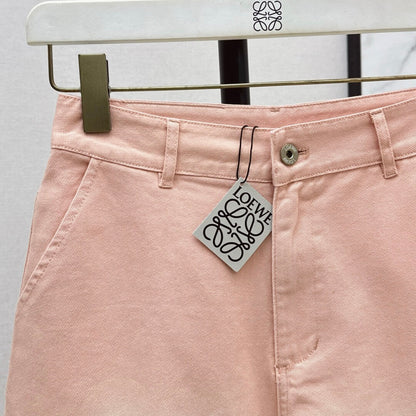 Burnout Floral Design Trendy Gradient Denim Shorts