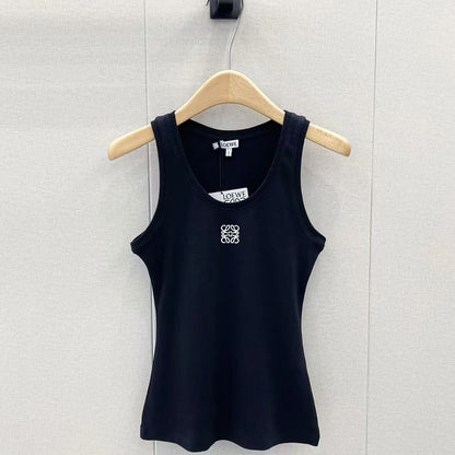 Trendy Embroidered U-Neck Vest