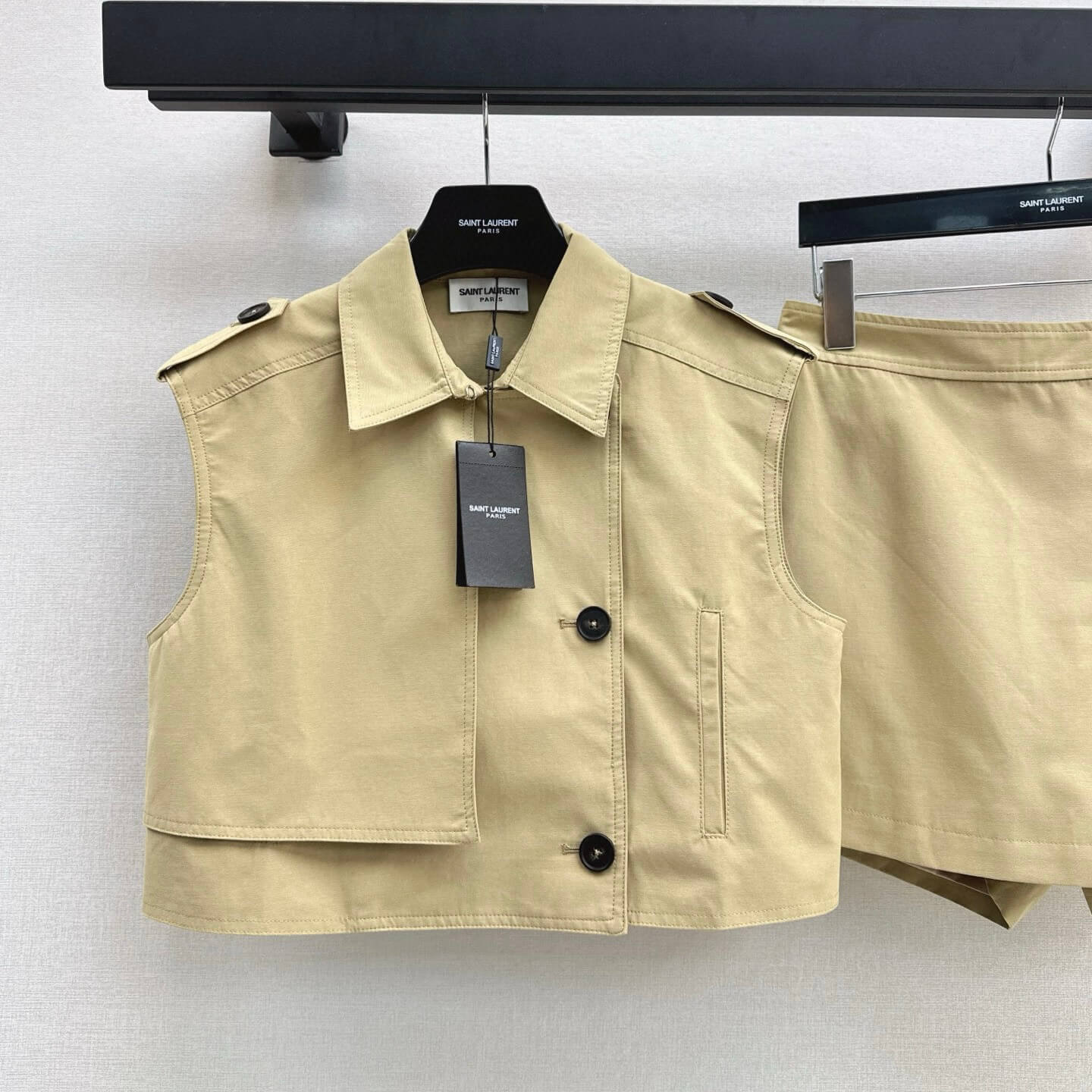 Classic Cropped Vest & Skort Set