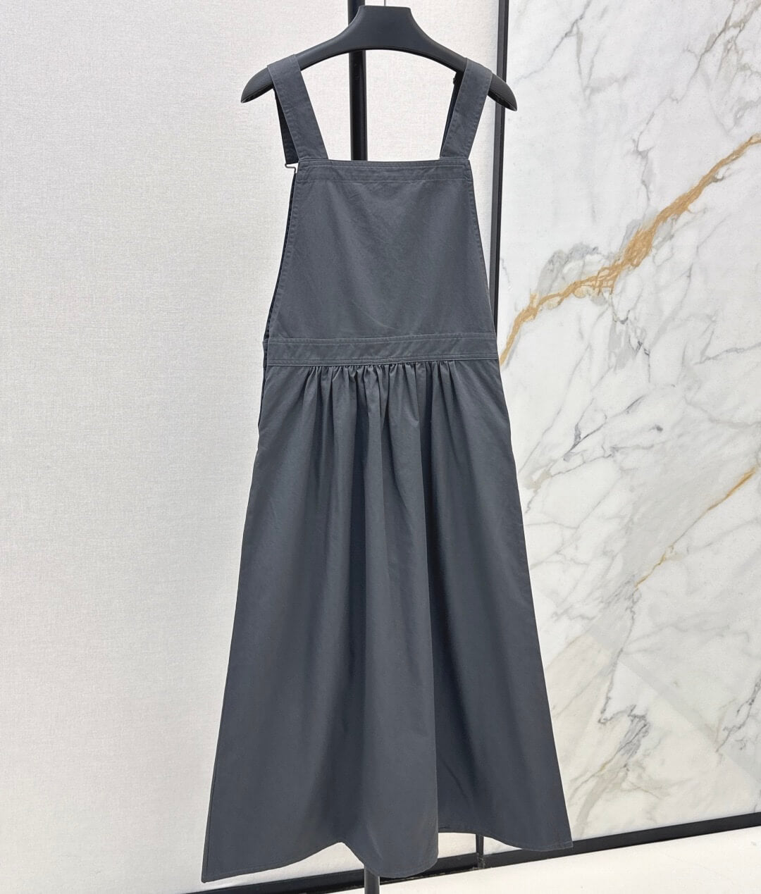 Playful Suspender Midi Skirt