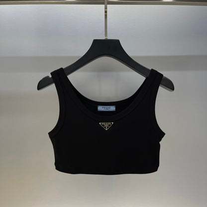 Classic Cropped Solid Color Vest