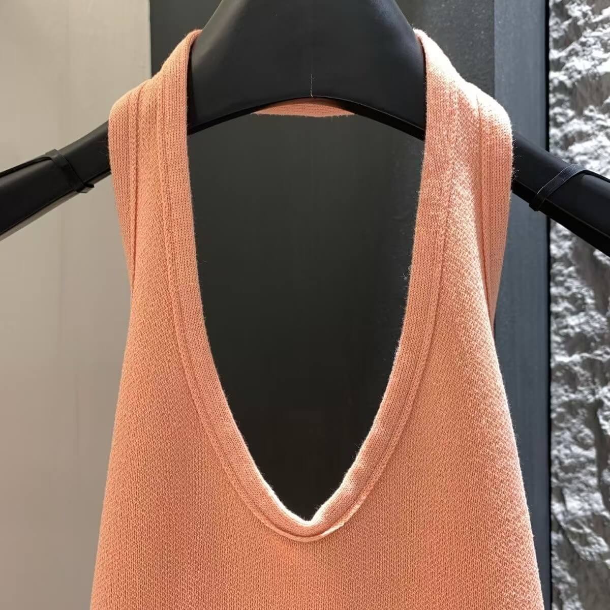 Boho Cotton Halter Crop Vest