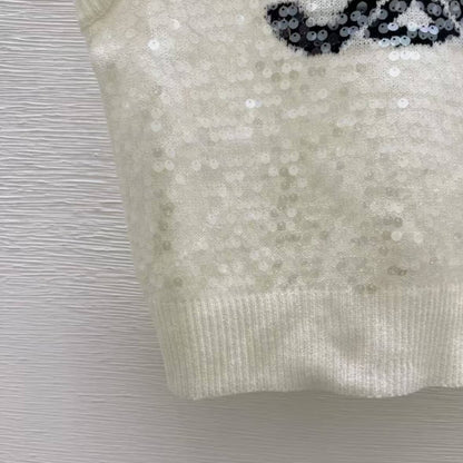 Fashionable Fully Sequined Vest